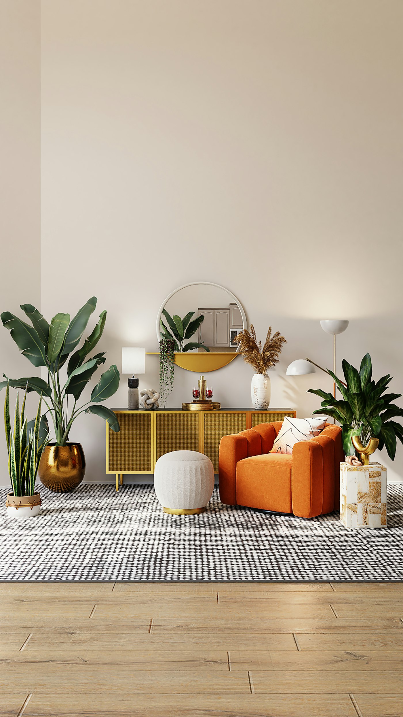 Placeholder living room interior
